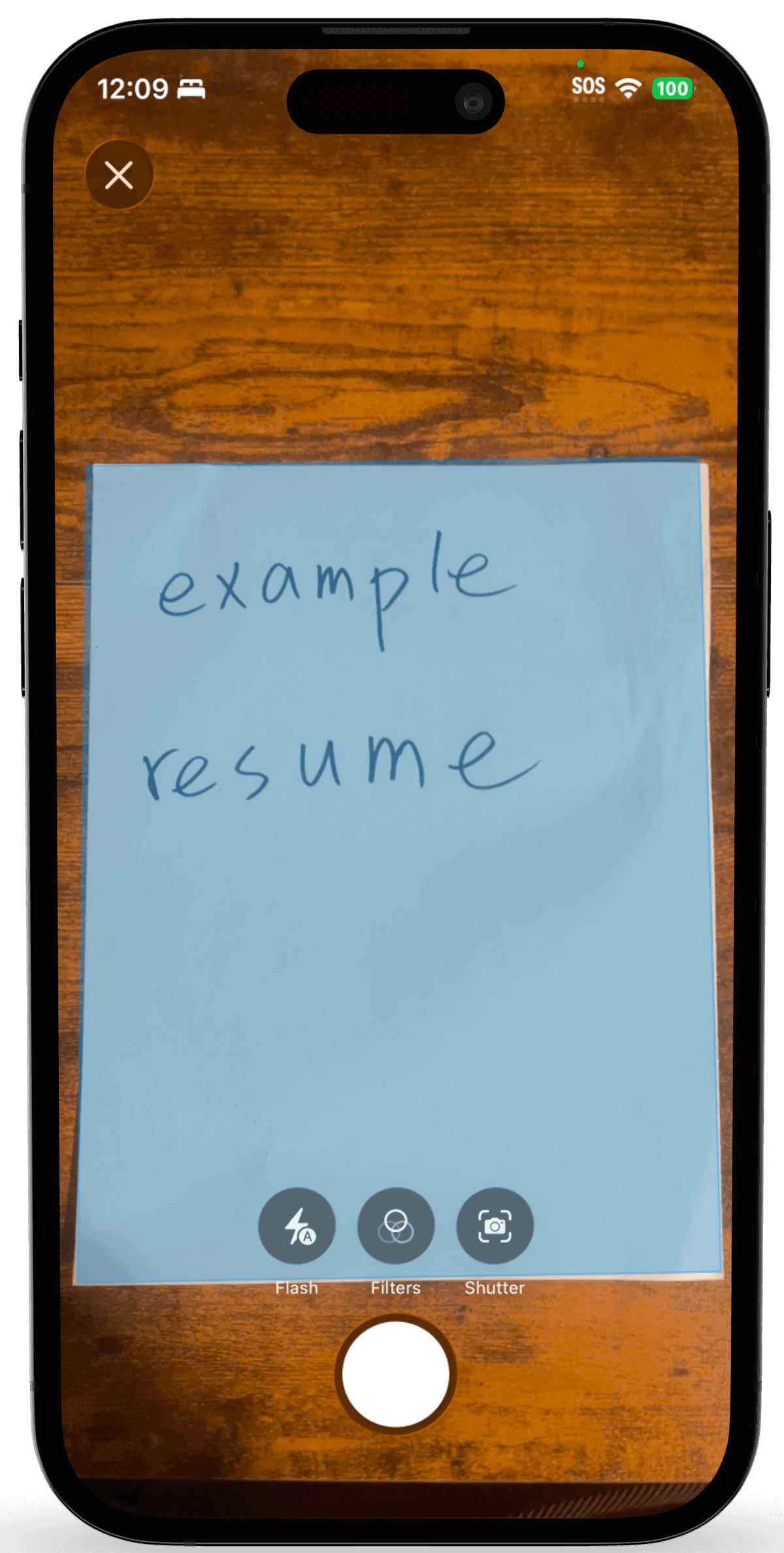 Live QR scanner with candidate info overlay